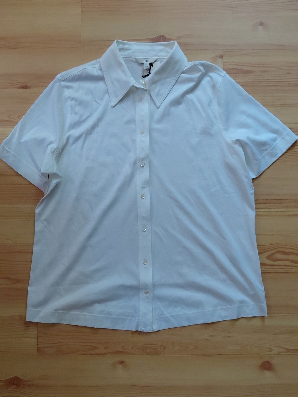 Banana Republic 100% Cotton Short-Sleeve Button-Down Shirt-NWT
